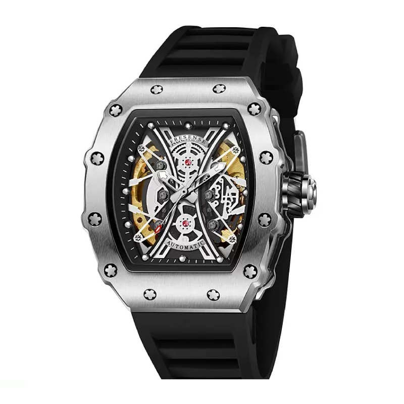 Richard Mille Style Watch Tonneau Skeleton Quartz watch
